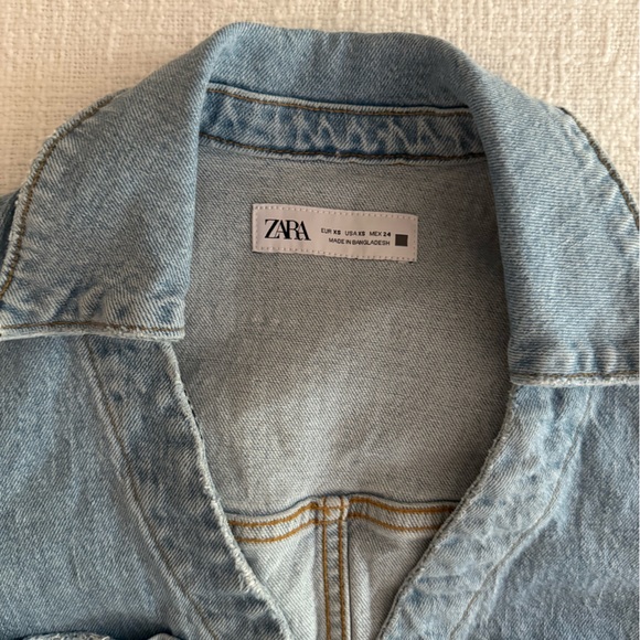 Zara Denim Mini Dress - Picture 3 of 4